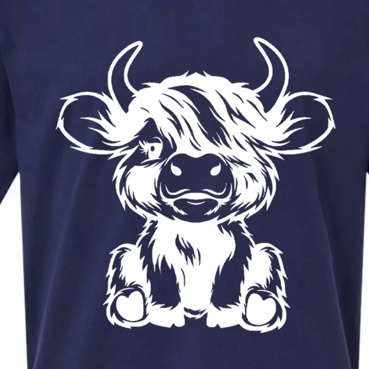 Highland Cow Sueded Cloud Jersey T-Shirt