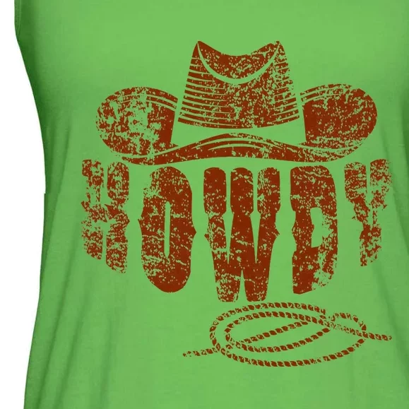 Howdy Cowboy Ladies Essential Flowy Tank