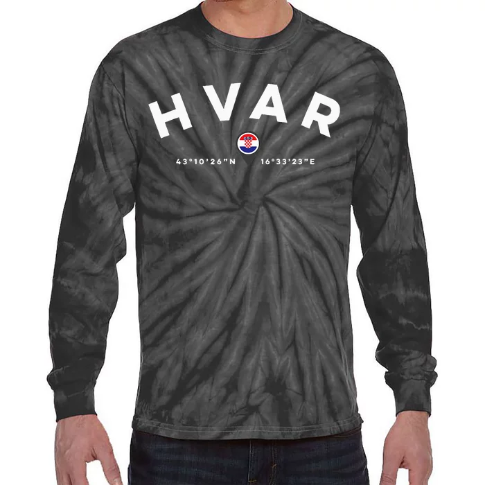 Hvar Croatia Tie-Dye Long Sleeve Shirt