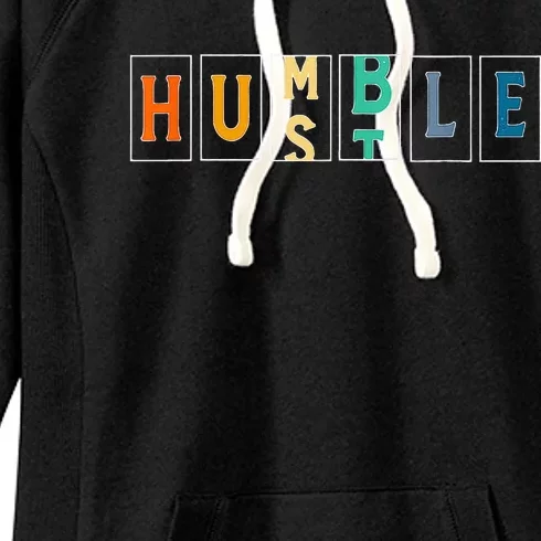 Hustle Cool Humble Odometer Motivational Women's Fleece Hoodie