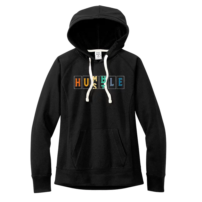 Hustle Cool Humble Odometer Motivational Women's Fleece Hoodie