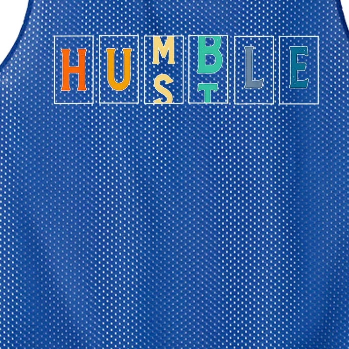 Hustle Cool Humble Odometer Motivational Mesh Reversible Basketball Jersey Tank