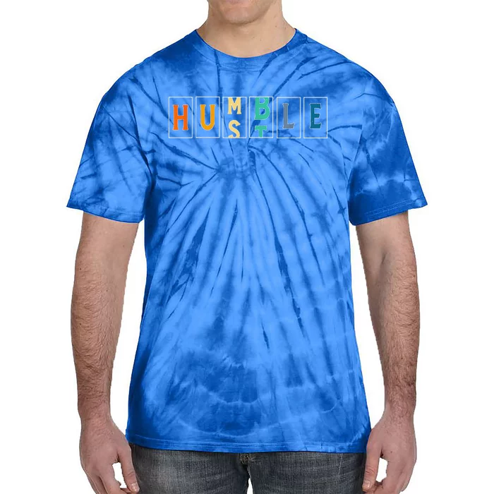 Hustle Cool Humble Odometer Motivational Tie-Dye T-Shirt