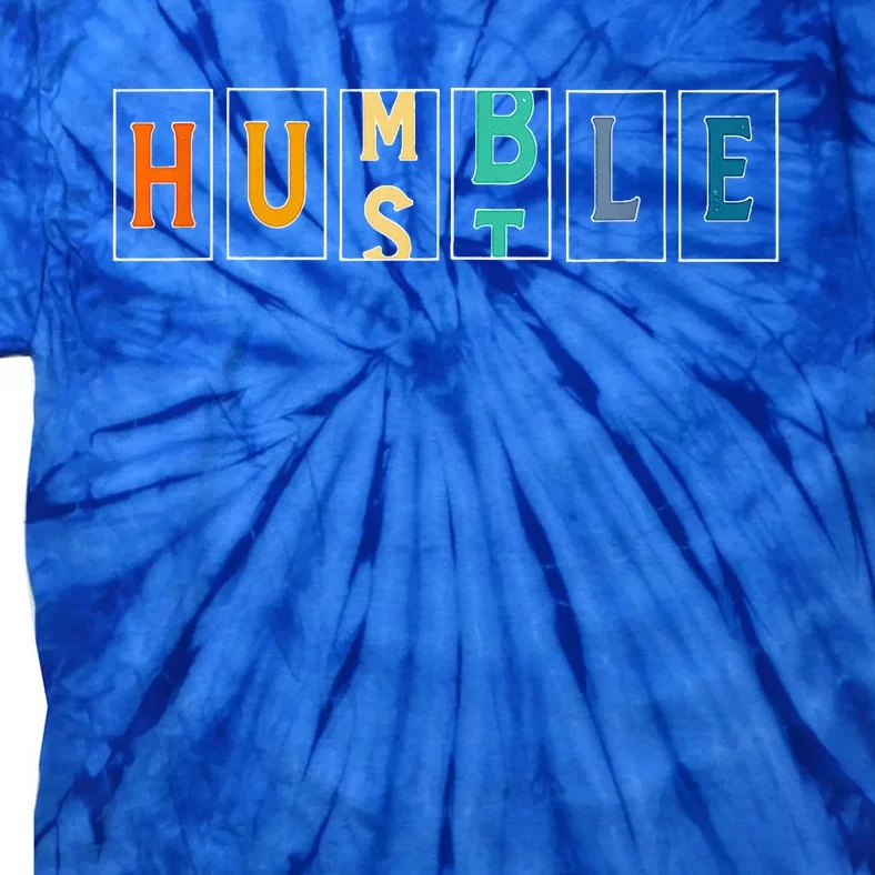 Hustle Cool Humble Odometer Motivational Tie-Dye T-Shirt