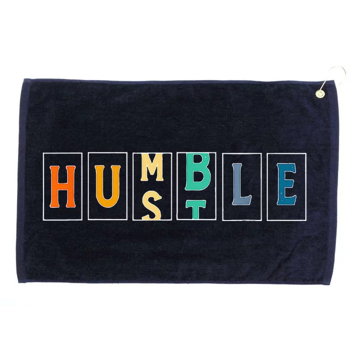 Hustle Cool Humble Odometer Motivational Grommeted Golf Towel