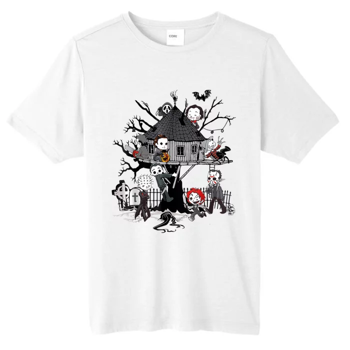 Horror Clubhouse In Park Halloween Costume Gift ChromaSoft Performance T-Shirt