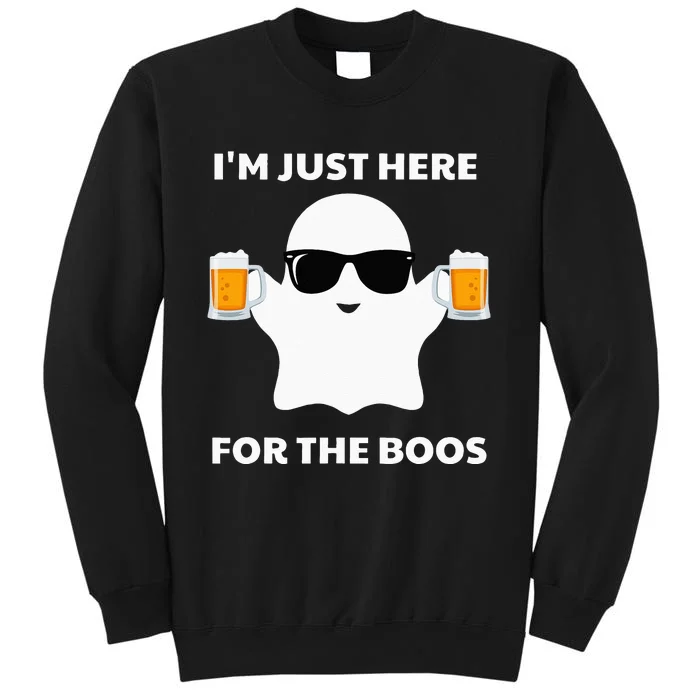 Halloween Costumes Im Just Here For The Boos Beer Sweatshirt