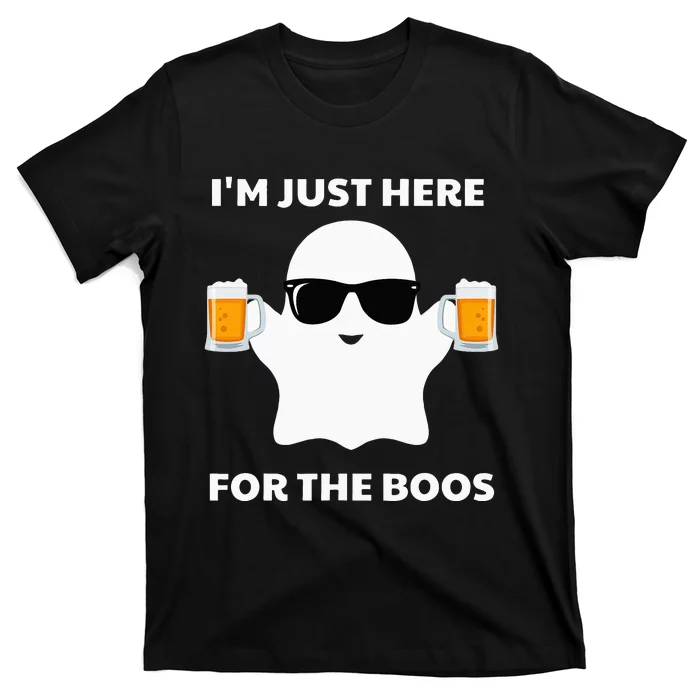 Halloween Costumes Im Just Here For The Boos Beer T-Shirt