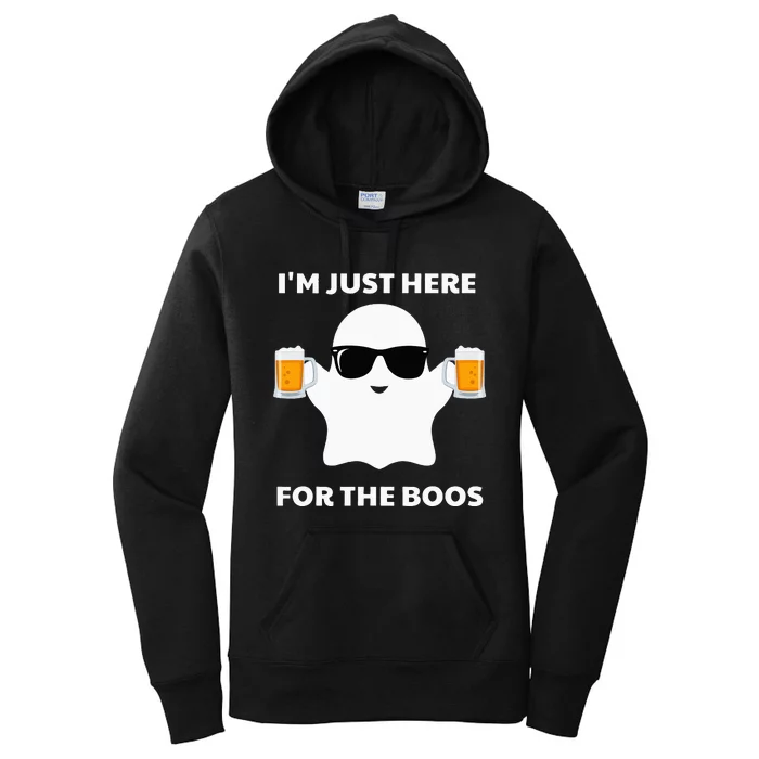 Halloween Costumes Im Just Here For The Boos Beer Women's Pullover Hoodie