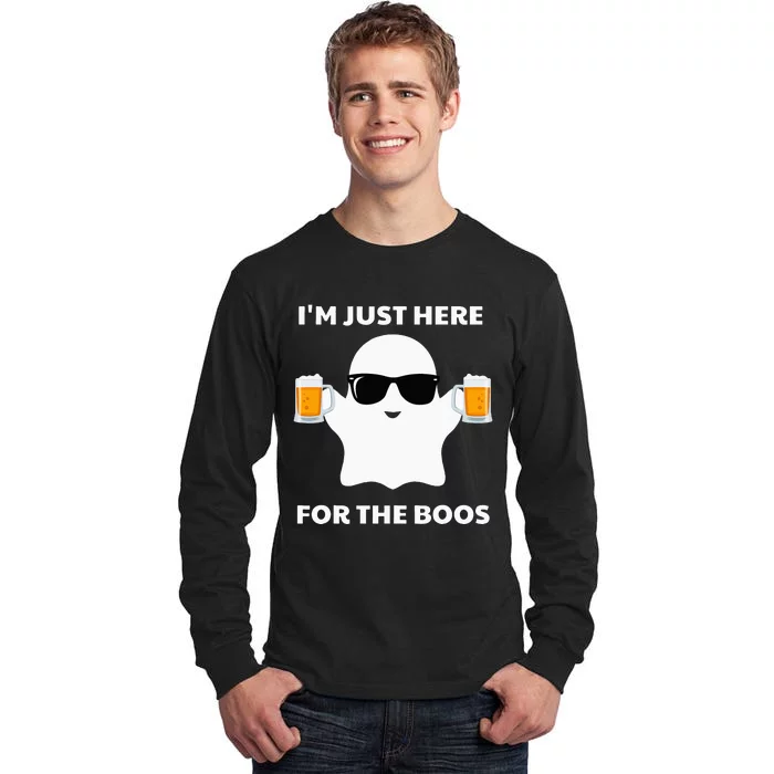 Halloween Costumes Im Just Here For The Boos Beer Tall Long Sleeve T-Shirt