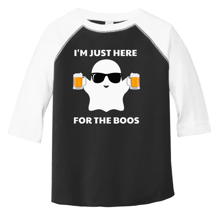 Halloween Costumes Im Just Here For The Boos Beer Toddler Fine Jersey T-Shirt