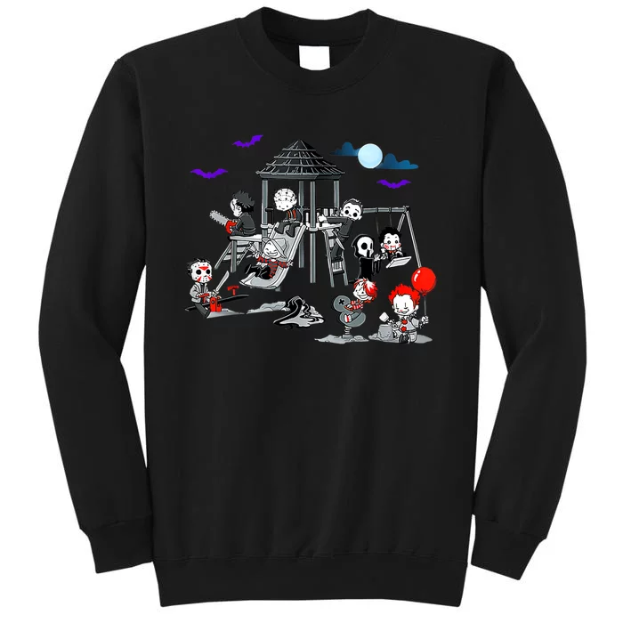 Horror Clubhouse In Park Halloween Costume Gift Tall Sweatshirt