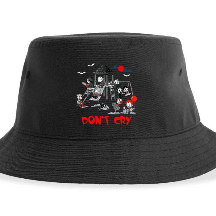 Horror Clubhouse In Park Halloween Costume Gift Sustainable Bucket Hat