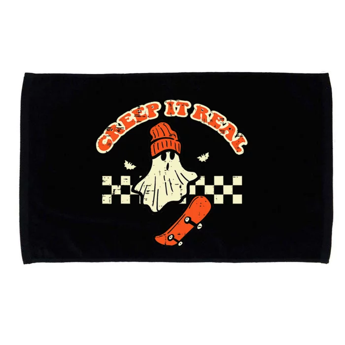 Halloween Creep It Real Ghost Skater Costume Microfiber Hand Towel