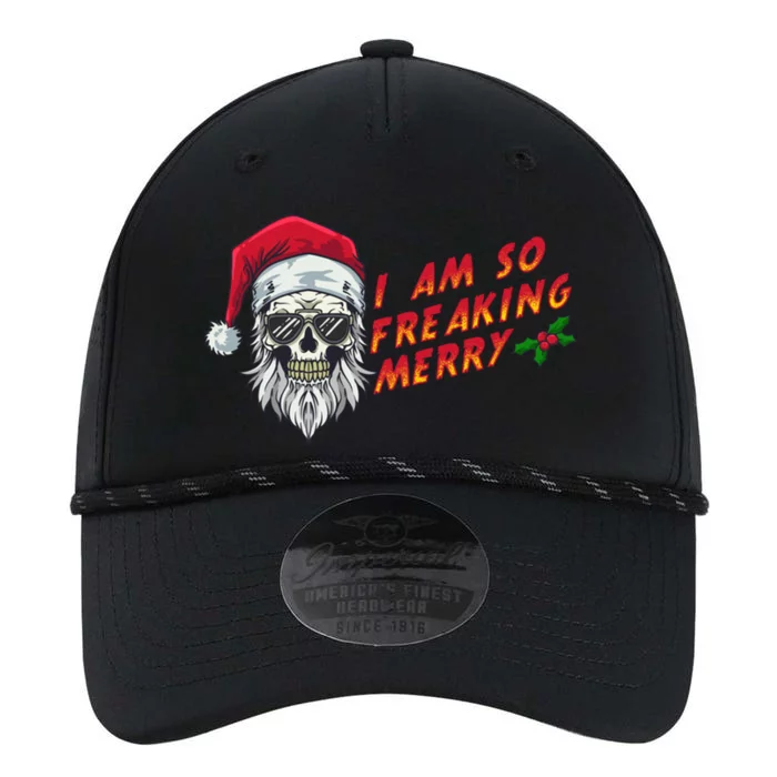 Halloween Christmas I Am So Freaking Merry Funny Skeleton Gift Performance The Dyno Cap