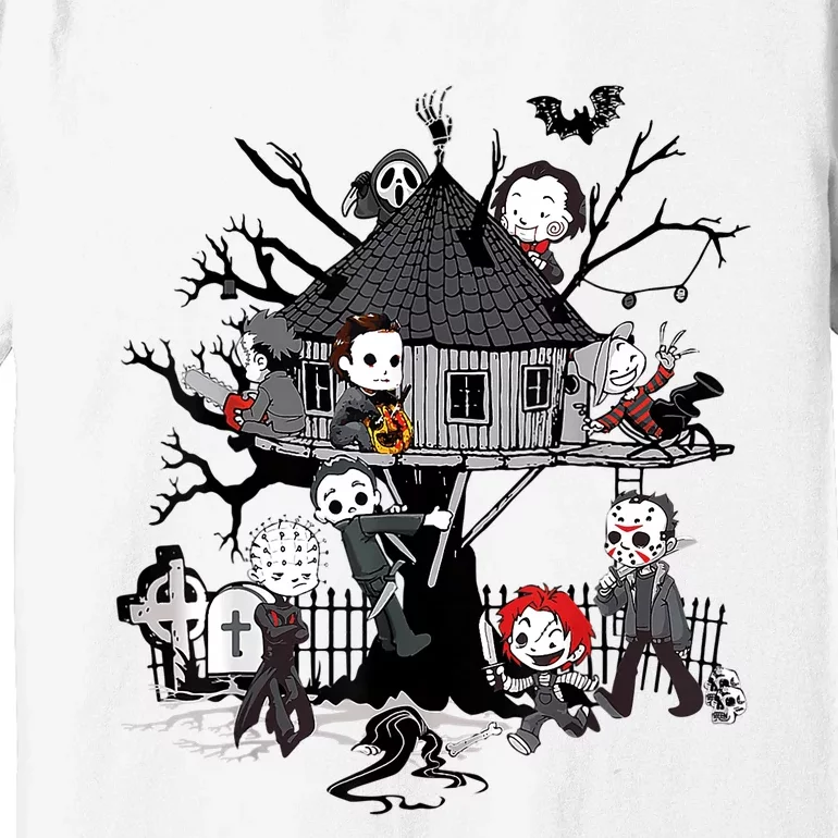 Horror Clubhouse In Park Halloween Costume Gift Premium T-Shirt