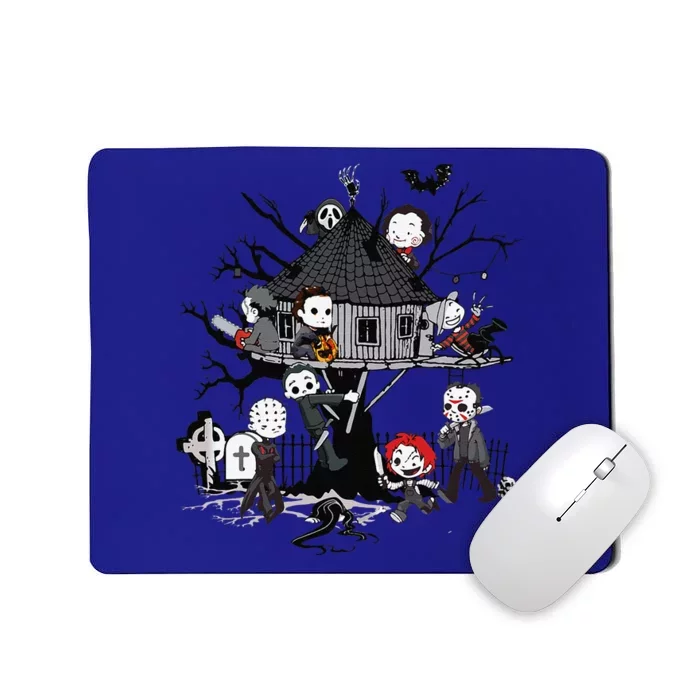 Horror Clubhouse In Park Halloween Costume Gift Gift Mousepad