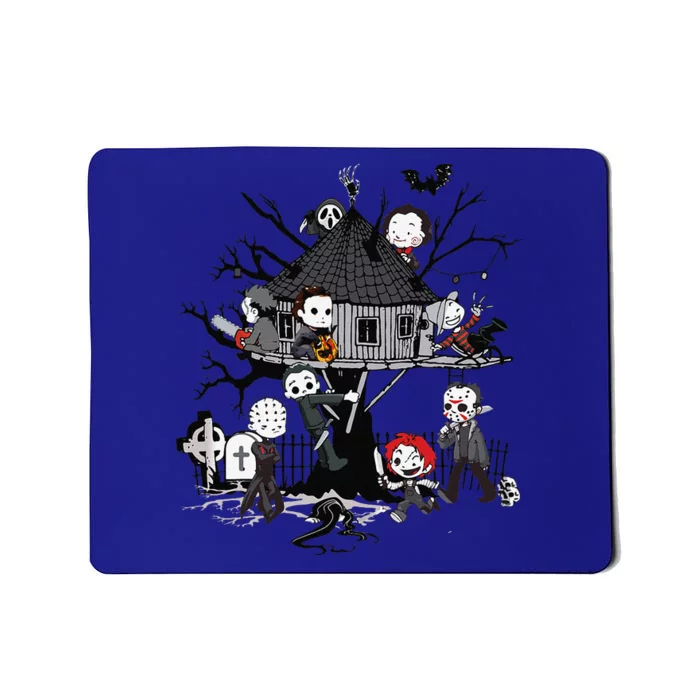 Horror Clubhouse In Park Halloween Costume Gift Gift Mousepad