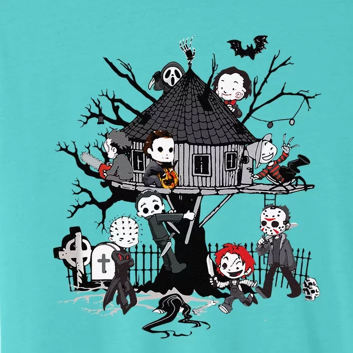 Horror Clubhouse In Park Halloween Costume Gift Gift ChromaSoft Performance T-Shirt