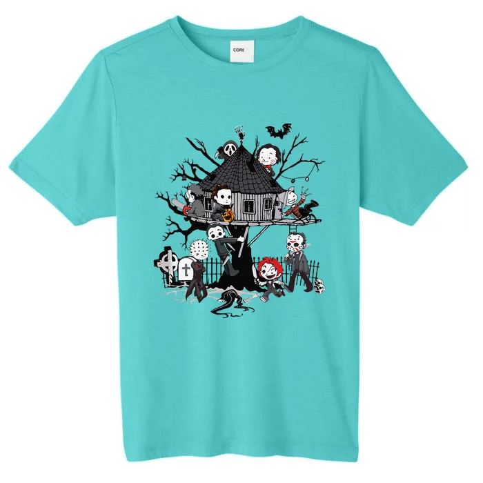 Horror Clubhouse In Park Halloween Costume Gift Gift ChromaSoft Performance T-Shirt