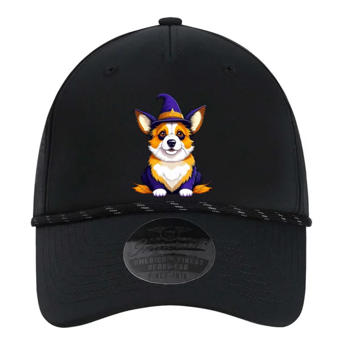 Halloween Corgi In A Witch Hat Cute Dog Lover Halloween Funny Gift Performance The Dyno Cap