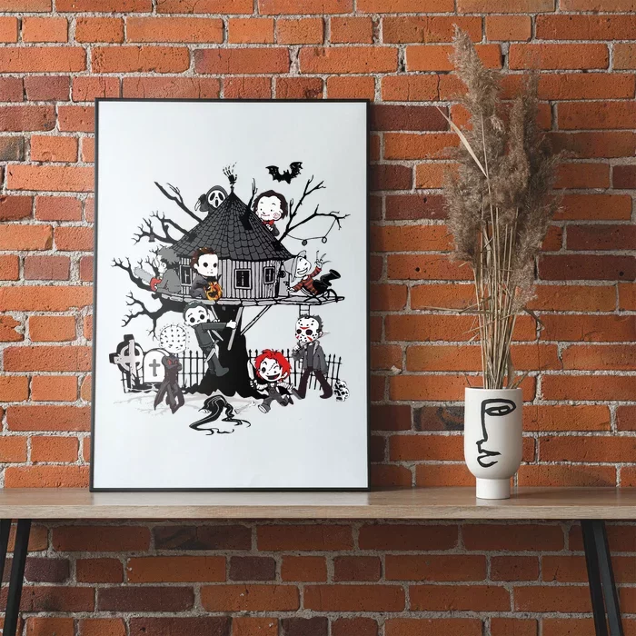 Horror Clubhouse In Park Halloween Costume Gift Poster