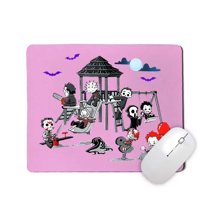 Horror Clubhouse In Park Halloween Mousepad