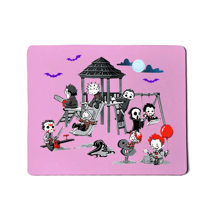 Horror Clubhouse In Park Halloween Mousepad