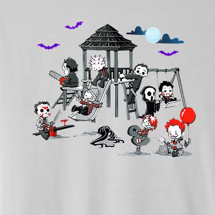 Horror Clubhouse In Park Halloween ChromaSoft Performance T-Shirt