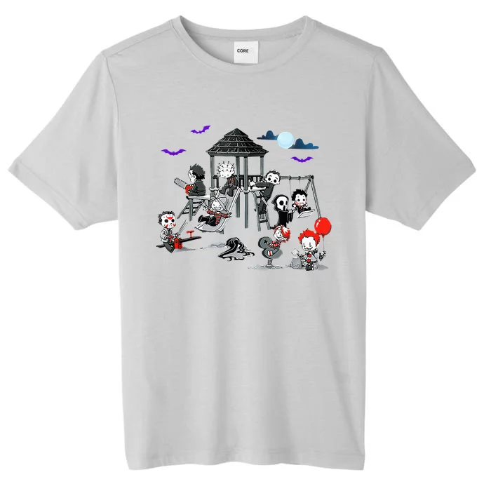 Horror Clubhouse In Park Halloween ChromaSoft Performance T-Shirt