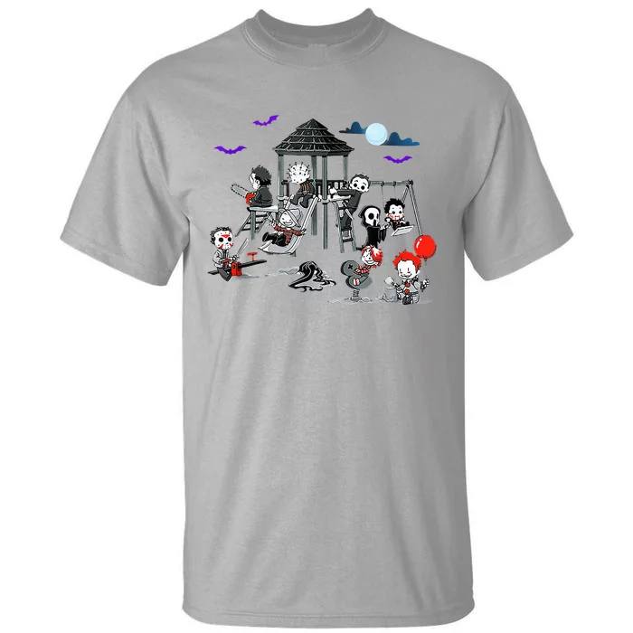 Horror Clubhouse In Park Halloween Tall T-Shirt