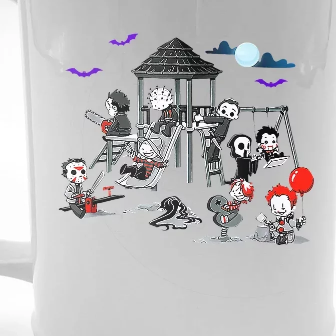 Horror Clubhouse In Park Halloween Front & Back Beer Stein