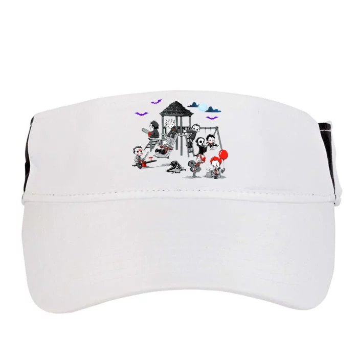 Horror Clubhouse In Park Halloween Adult Drive Performance Visor