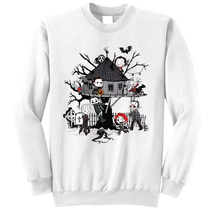 Horror Clubhouse In Park Halloween Costume Gift Sweatshirt