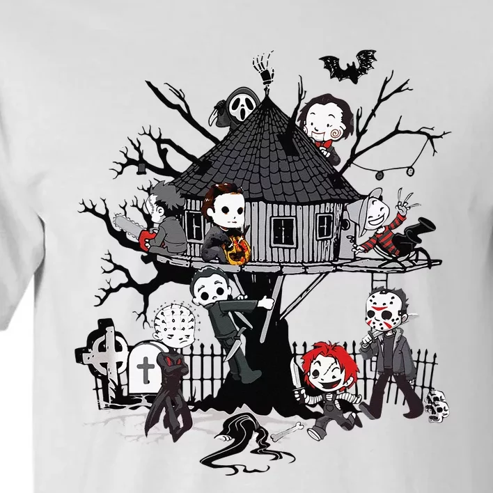 Horror Clubhouse In Park Halloween Costume Gift Tall T-Shirt