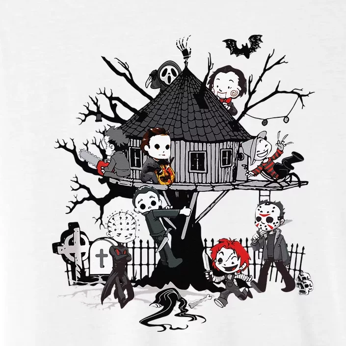 Horror Clubhouse In Park Halloween Costume Gift ChromaSoft Performance T-Shirt