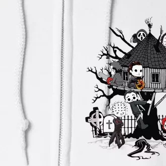 Horror Clubhouse In Park Halloween Costume Gift Full Zip Hoodie