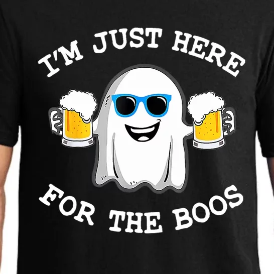 Halloween Costumes Im Just Here For The Boos Beer Gift Pajama Set