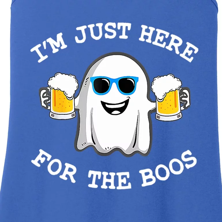 Halloween Costumes Im Just Here For The Boos Beer Gift Ladies Essential Tank