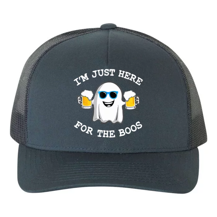 Halloween Costumes Im Just Here For The Boos Beer Gift Yupoong Adult 5-Panel Trucker Hat