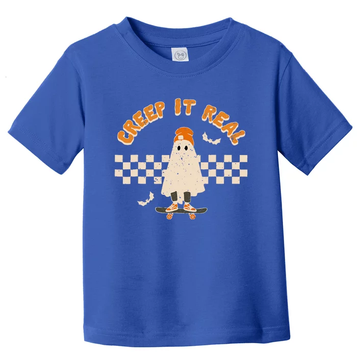 Halloween Creep It Real Vintage Ghost Halloween Toddler T-Shirt