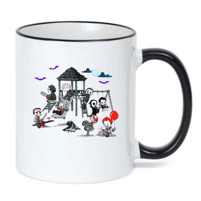 Horror Clubhouse In Park Halloween 2024 Black Color Changing Mug