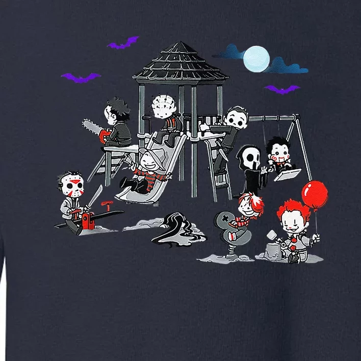 Horror Clubhouse In Park Halloween 2024 Toddler Sweatshirt