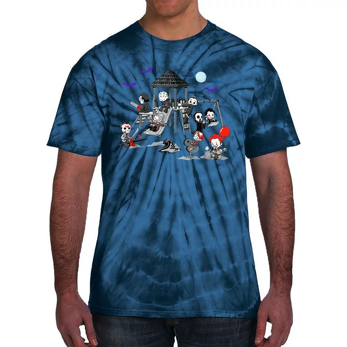 Horror Clubhouse In Park Halloween 2024 Tie-Dye T-Shirt