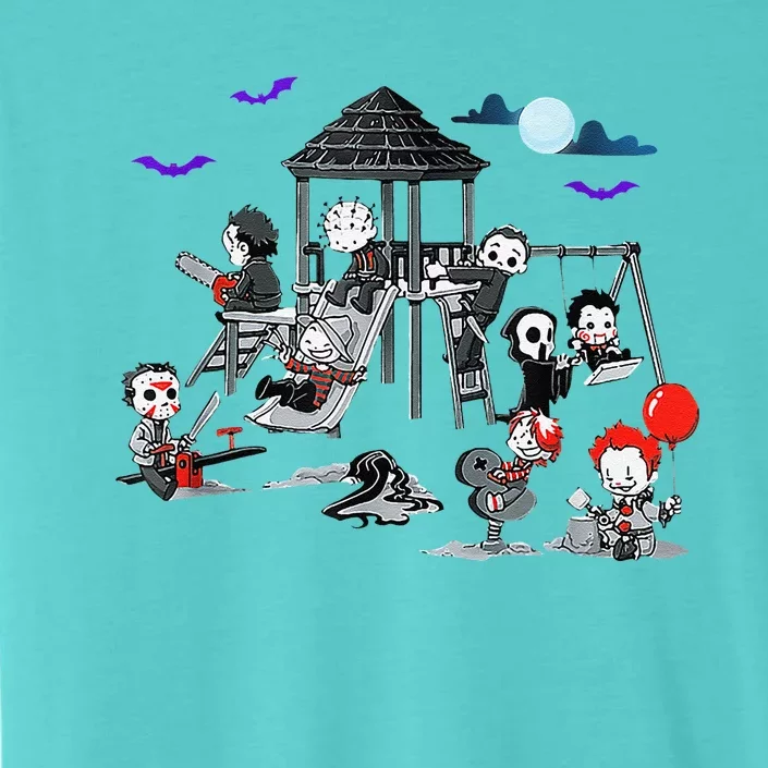 Horror Clubhouse In Park Halloween 2024 ChromaSoft Performance T-Shirt