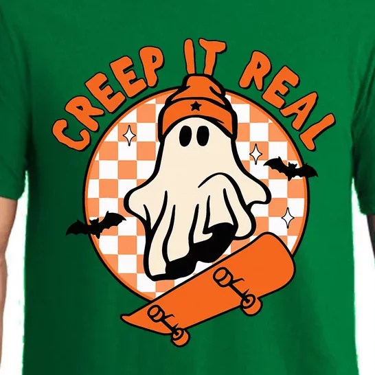 Halloween Creep It Real Ghost Boy Fall Season Pajama Set