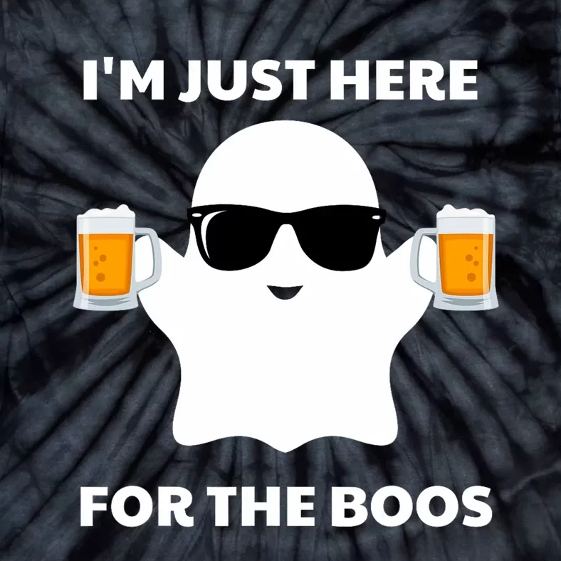 Halloween Costumes IM Just Here For The Boos Beer Tie-Dye T-Shirt