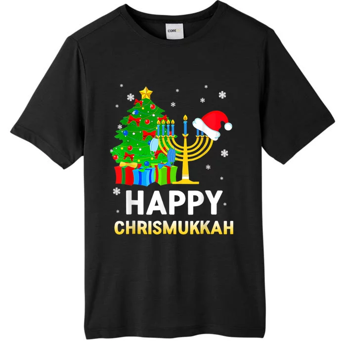 Happy Chrismukkah Jewish Christmas Happy Hanukkah Holiday Chanukah ChromaSoft Performance T-Shirt