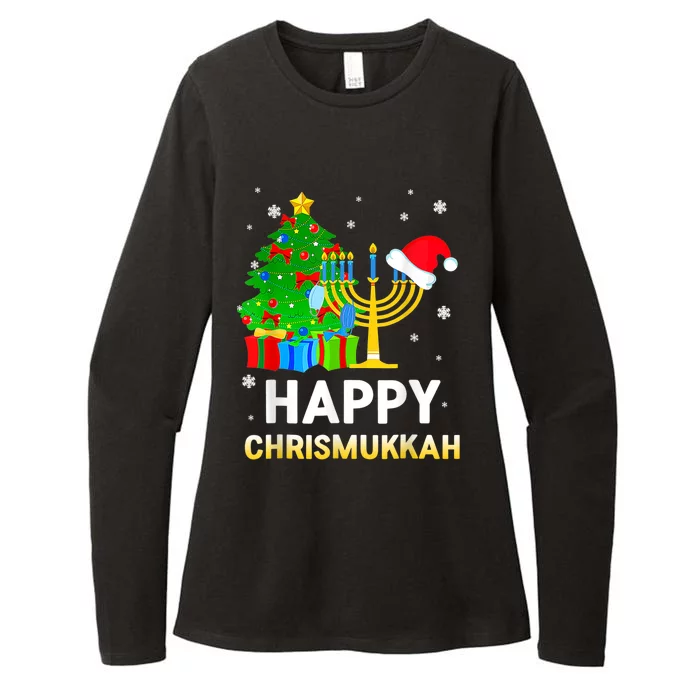 Happy Chrismukkah Jewish Christmas Happy Hanukkah Holiday Chanukah Womens CVC Long Sleeve Shirt