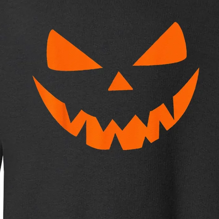 Halloween Costume Jack O Lantern Pumpkin Face Toddler Sweatshirt